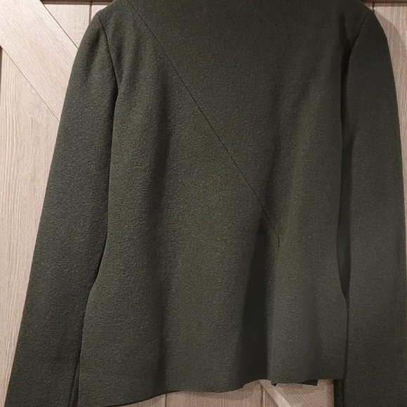 ZARA  Long Sleeve Women's Top Blouse, dark green, size M - Picture 4 of 7